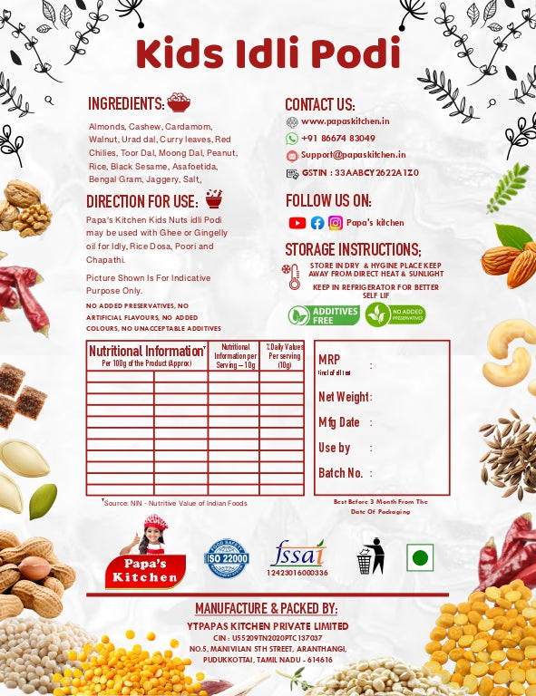 Nuts Idli Podi 100g