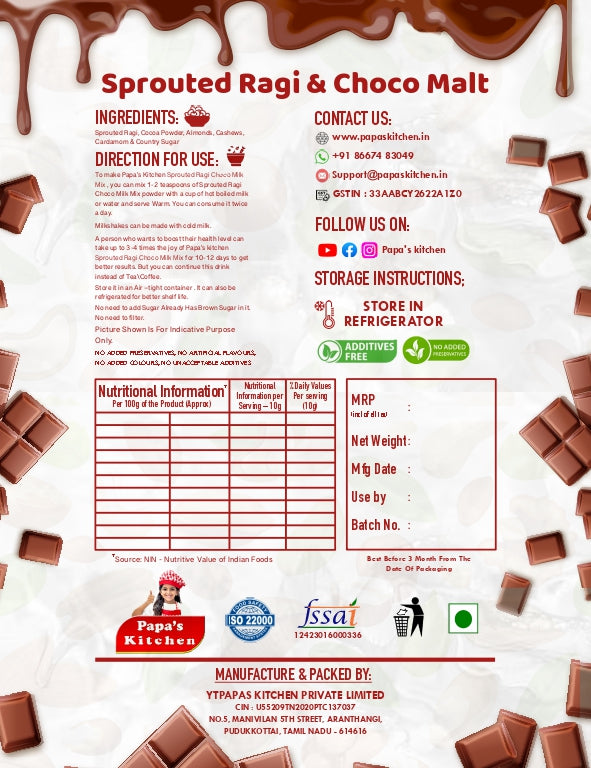 Ragi Choco Malt 250g