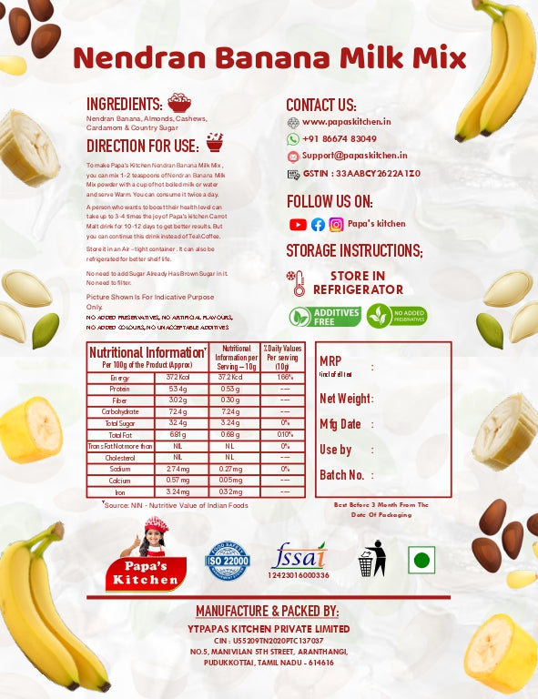 Nenthram Banana Malt / Milk Mix 250g