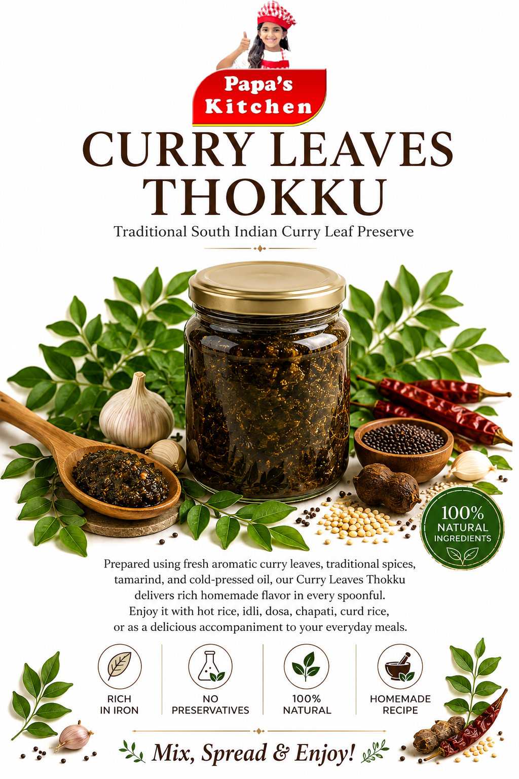 Curry Leaves Thokku 200g